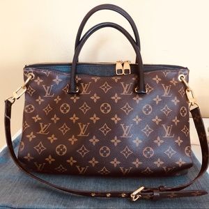 Louis Vuitton pallas noir in monogram black